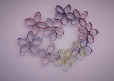 Fionas Blumen Wanddekoration