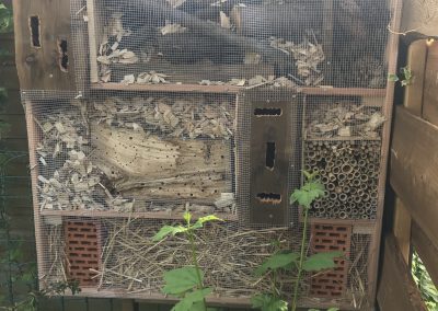 Selbstgebautes Insektenhotel von Leo